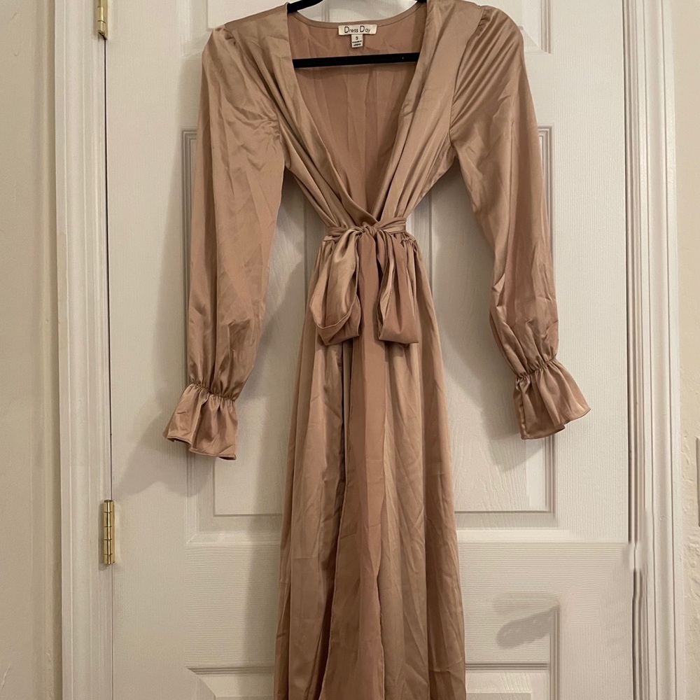 Gold maxi dress